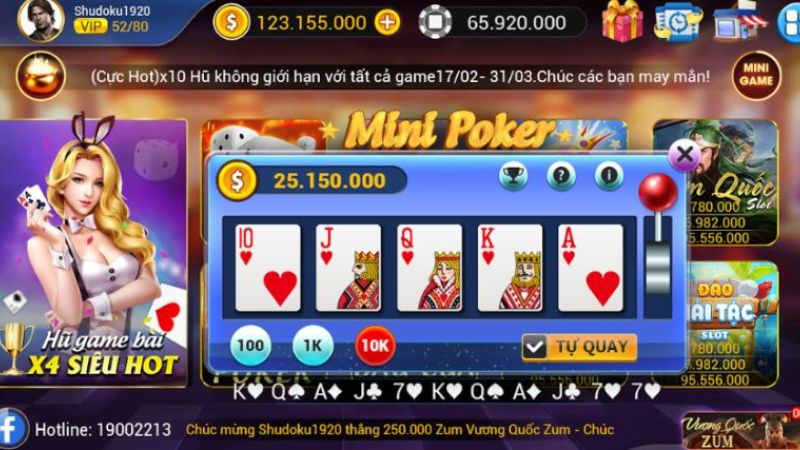 Ưu điểm vượt trội khi tham gia bộ môn mini poker tại Kubet